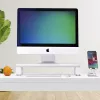 StarTech.com ergonominis monitoriaus stovas, iki 33 svarų/15 kg, fiksuotas aukštis 3,5 col./9 cm, stalinio kompiuterio monitoriaus/nešiojamojo kompiuterio stovas, plieninė platforma, greitas surinkimas, optimizuojantis darbo stalo erdvę