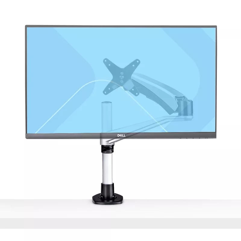 StarTech.com Monitoriaus stalinis laikiklis 27 inch 16:9 arba 30 inch 21:9 itin plačiams ekranams, VESA 75x75/100x100, berankiai alkūnės reguliavimai, C spaustuvas/anga, spyruoklinis alkūnės mechanizmas