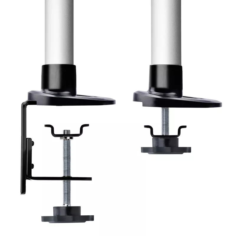 StarTech.com Monitoriaus stalinis laikiklis 27 inch 16:9 arba 30 inch 21:9 itin plačiams ekranams, VESA 75x75/100x100, berankiai alkūnės reguliavimai, C spaustuvas/anga, spyruoklinis alkūnės mechanizmas