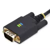 StarTech.com 3 m USB į nulinio modemo nuosekliosios sąsajos adapterio kabelis, keičiami DB9 varžtai/veržlės, COM išsaugojimas, USB-A į RS232, FTDI, 4 lygio ESD apsauga, Windows/macOS/ChromeOS/Linux – patikima TPE konstrukcija