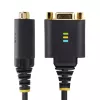 StarTech.com 1 pėda (30 cm) USB į nulinio modemo nuoseklųjį adapterio kabelį, COM išlaikymas, FTDI, USB-A į DB9 RS232, keičiamos DB9 veržlės/varžtai, Windows/macOS/Linux