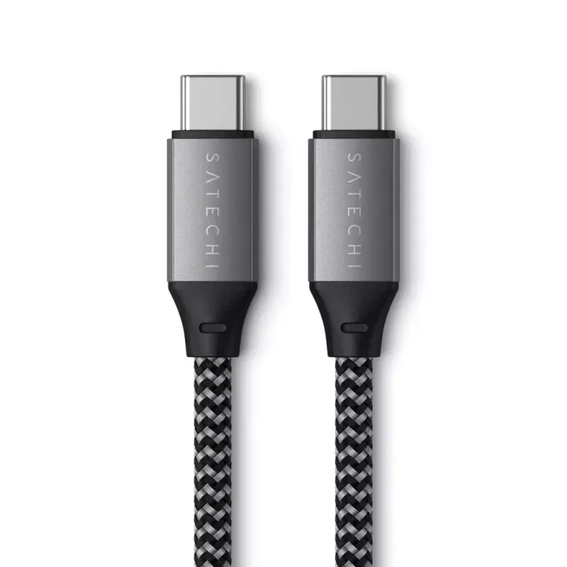 USB C į USB C kabelis Satechi ST-TCC2MM — 2 m, juoda/pilka, 0,48 Gbit/s