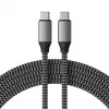 USB C į USB C kabelis Satechi ST-TCC2MM — 2 m, juoda/pilka, 0,48 Gbit/s