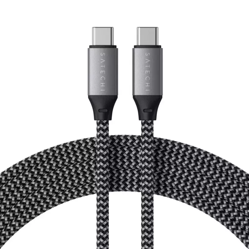 USB C į USB C kabelis Satechi ST-TCC2MM — 2 m, juoda/pilka, 0,48 Gbit/s