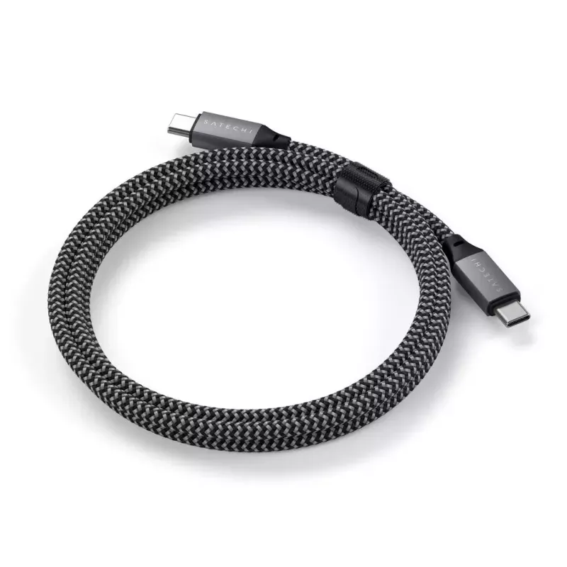 USB C į USB C kabelis Satechi ST-TCC2MM — 2 m, juoda/pilka, 0,48 Gbit/s