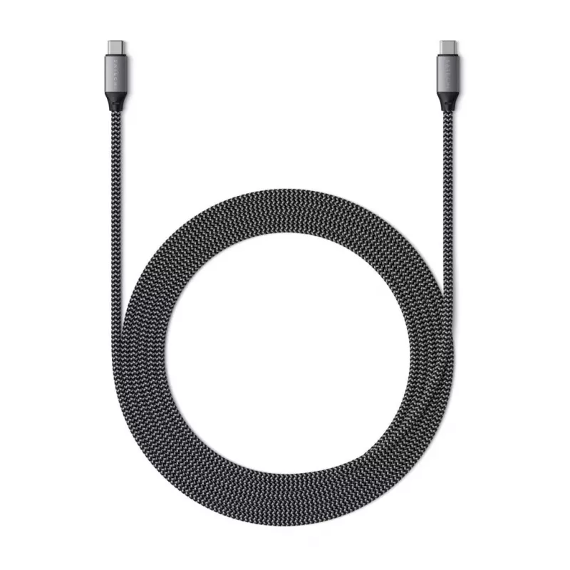 USB C į USB C kabelis Satechi ST-TCC2MM — 2 m, juoda/pilka, 0,48 Gbit/s