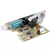 „StarTech.com“ 2 prievadų PCI Express nuosekliojo ryšio plokštė, dviejų prievadų PCIe į RS232 (DB9) nuosekliojo ryšio plokštė, 16C1050 UART, standartiniai arba mažo profilio laikikliai, COM išsaugojimas, „Windows“ ir „Linux“ sistemoms