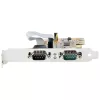 „StarTech.com“ 2 prievadų PCI Express nuosekliojo ryšio plokštė, dviejų prievadų PCIe į RS232 (DB9) nuosekliojo ryšio plokštė, 16C1050 UART, standartiniai arba mažo profilio laikikliai, COM išsaugojimas, „Windows“ ir „Linux“ sistemoms