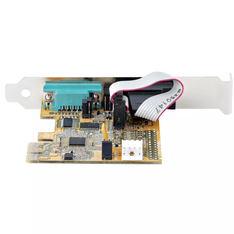 „StarTech.com“ 2 prievadų PCI Express nuosekliojo ryšio plokštė, dviejų prievadų PCIe į RS232 (DB9) nuosekliojo ryšio plokštė, 16C1050 UART, standartiniai arba mažo profilio laikikliai, COM išsaugojimas, „Windows“ ir „Linux“ sistemoms
