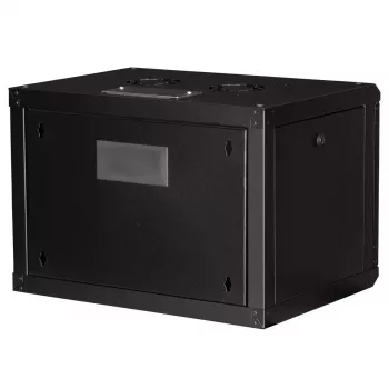 ROLINE 19 colių sieninis stovas Pro 7U, 600x450 mm PxG, juodas, raktinis užraktas, IP20