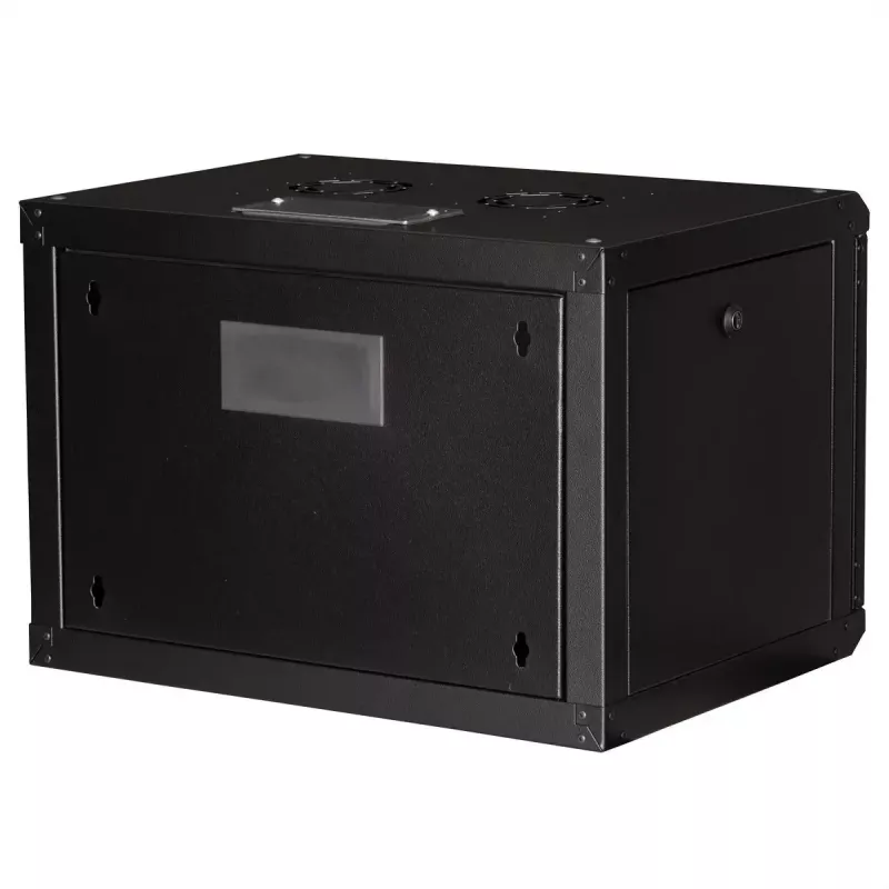 ROLINE 19 colių sieninis stovas Pro 7U, 600x450 mm PxG, juodas, raktinis užraktas, IP20