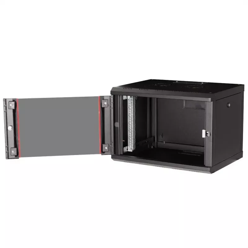 ROLINE 19 colių sieninis stovas Pro 7U, 600x450 mm PxG, juodas, raktinis užraktas, IP20