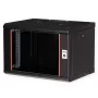 ROLINE 19 colių sieninis stovas Pro 7U, 600x450 mm PxG, juodas, raktinis užraktas, IP20