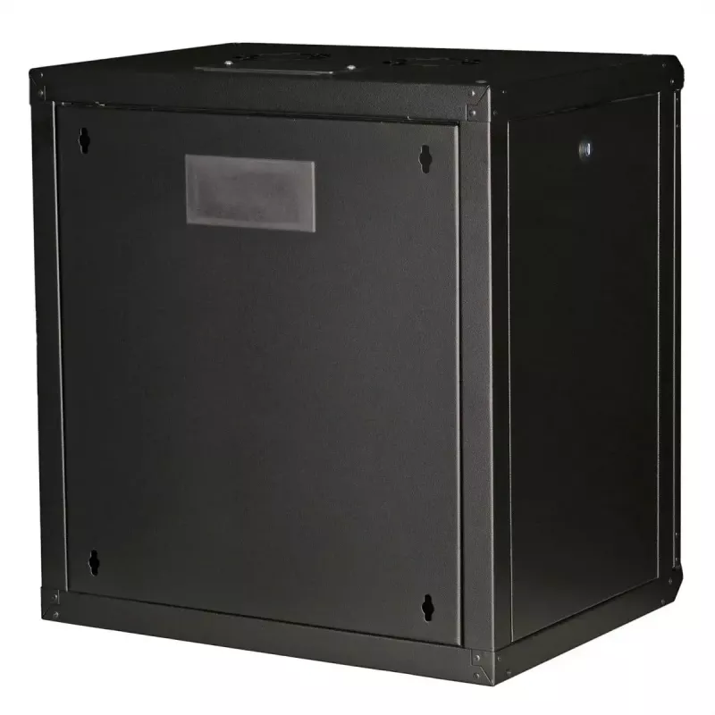 Prie sienos montuojamas 19 colių stovas ROLINE Pro 12U, 600x450 mm, juodas, raktinis užraktas, IP20