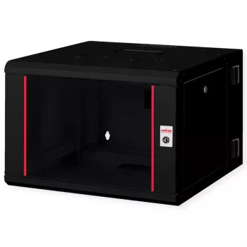Sieninis stovas ROLINE Pro 7U 600x600 PxG dviejų dalių pasukamas juodas, IP20, 50 kg