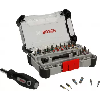 Atsuktuvų antgalių rinkinys Bosch PB SDB 42 dalys — tikslieji ir standartiniai antgaliai