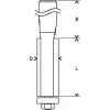 Bosch 2 608 628 346 frezos antgalis Laminato apdailos freza 1 vnt.