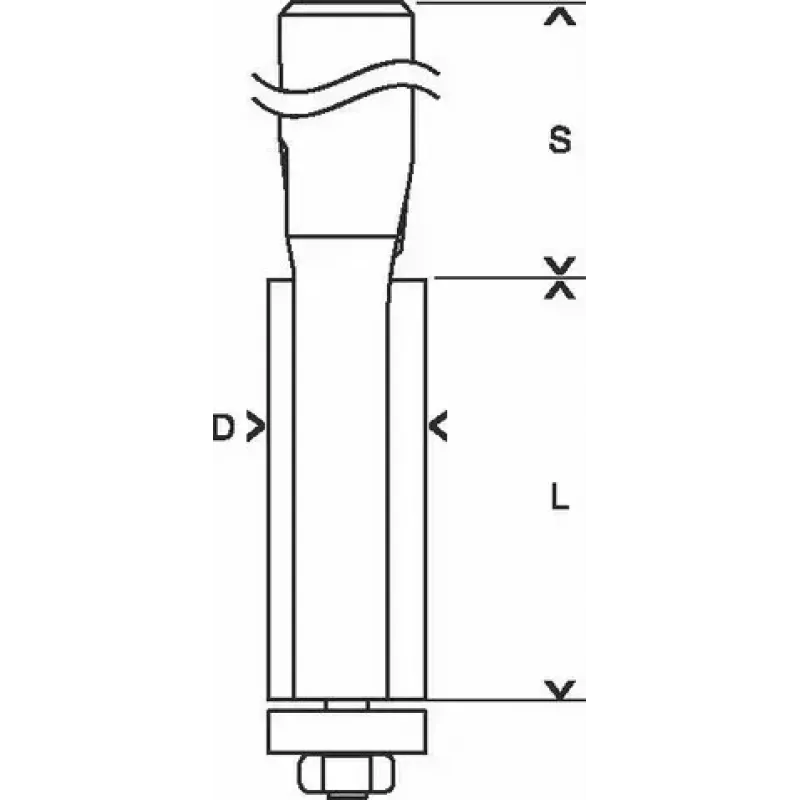 Bosch 2 608 628 346 frezos antgalis Laminato apdailos freza 1 vnt.