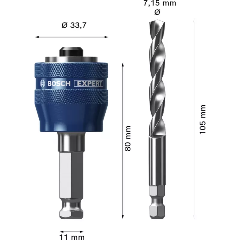 Bosch Expert 2 608 900 527 gręžimo priedas – skylių pjūklo adapteris
