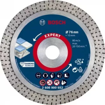 Bosch 2 608 900 652 sukamajam įrankiui skirtas šlifavimo/šlifavimo reikmuo Plytelės, Keramika, Akmuo Pjovimo diskas