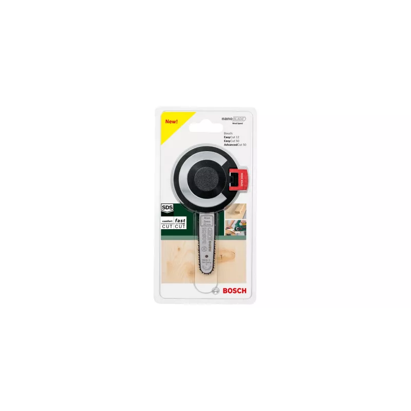 Rankinė nanoBLADE medienos pjovimo geležtė Bosch Wood Speed 50 (modelis 2609256D84) tiksliems tiesiems pjūviams