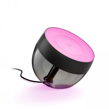 Philips Hue White and colour ambience Iris stalinė lempa, išmanioji stalinė lempa, Bluetooth/Zigbee, juoda, LED, metalas, sintetika, nekeičiama lemputė(-ės)