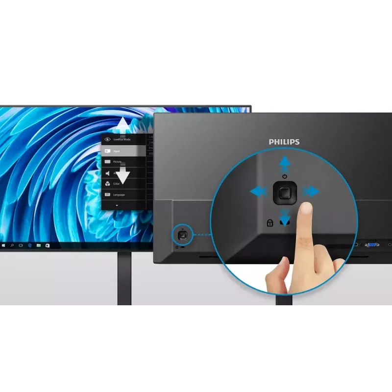 Philips 5000 serijos 27E1N5600HE/00 kompiuterio monitorius 68,6 cm (27 colių) 2560 x 1440 pikselių Quad HD LCD juodas
