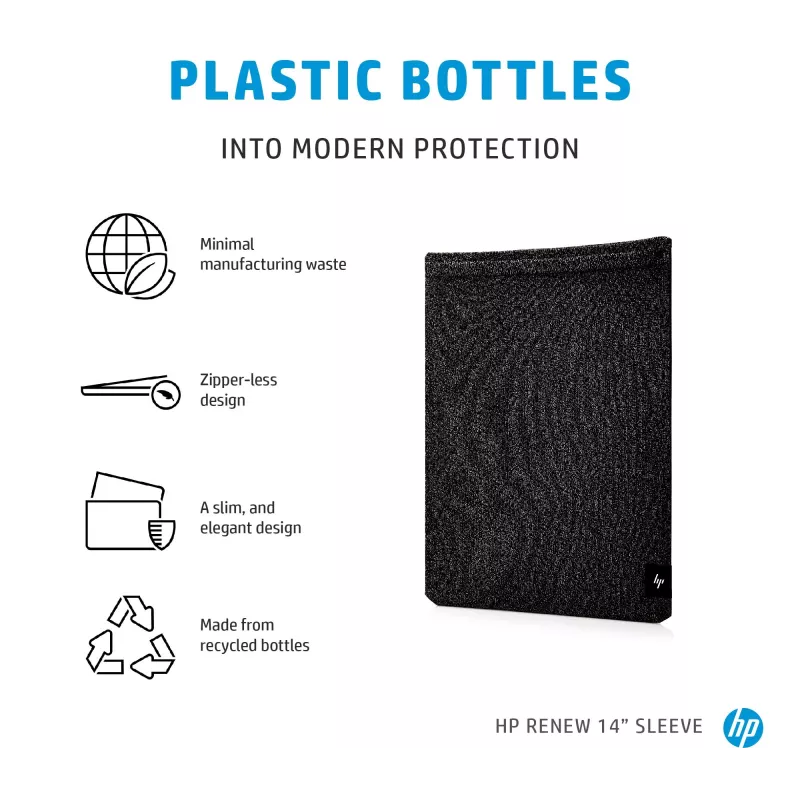 HP Renew 14 nešiojamojo kompiuterio įmautė, Įmautės tipo dėklas, 35,6 cm (14 colių), 210 g