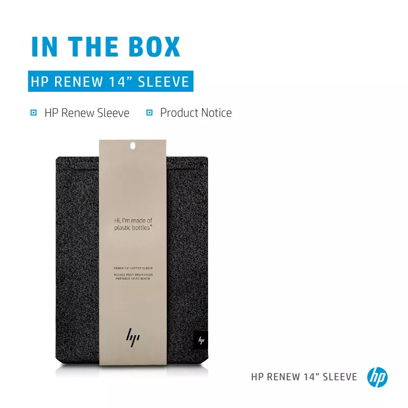 HP Renew 14 nešiojamojo kompiuterio įmautė, Įmautės tipo dėklas, 35,6 cm (14 colių), 210 g