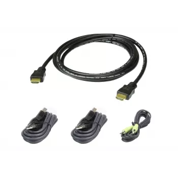 ATEN HDMI apsaugotas KVM; 1,8 M USB HDMI