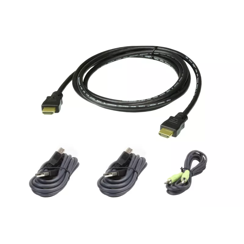 ATEN HDMI apsaugotas KVM; 1,8 M USB HDMI