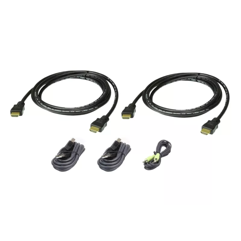 ATEN HDMI dviejų ekranų saugi KVM; 1,8 m USB HDMI dviejų ekranų