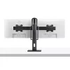 StarTech.com skersinio dvigubo monitoriaus stovo stalo laikiklis dviem 27 colių ekranams, VESA tvirtinimas 75x75/100x100, aukščio reguliavimas be įrankių, iki 6 kg vienam ekranui