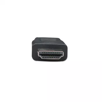Manhattan HDMI laidas, 1080p@60Hz (didelės spartos), 7,5 m, kištukas-kištukas, juodas, pilnai ekranuotas, auksu dengti kontaktai, garantija visam naudojimo laikotarpiui