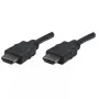 Manhattan HDMI laidas, 1080p@60Hz (didelės spartos), 7,5 m, kištukas-kištukas, juodas, pilnai ekranuotas, auksu dengti kontaktai, garantija visam naudojimo laikotarpiui