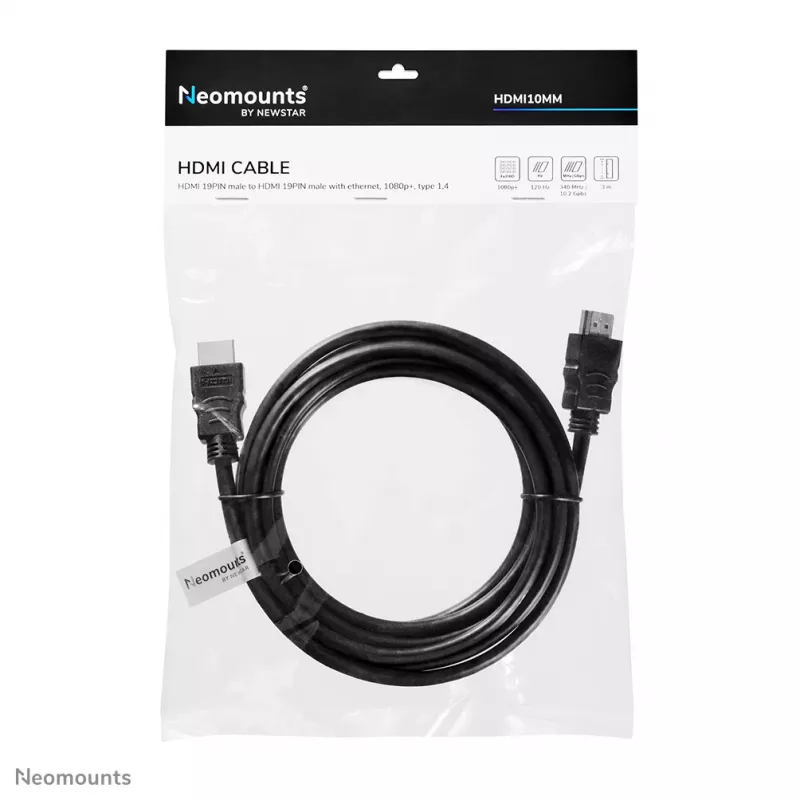 Neomounts HDMI10MM HDMI laidas – 3 metrai