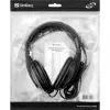 Sandberg Saver MiniJack Headphone Large, laidinės, skambučiai/muzika, 20–20000 Hz, 270 g, ausinės, juodos