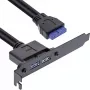 InLine lizdo laikiklis 2x USB 3.0 A moteriška / vidinis pagrindinės plokštės kištukas 0,5 m
