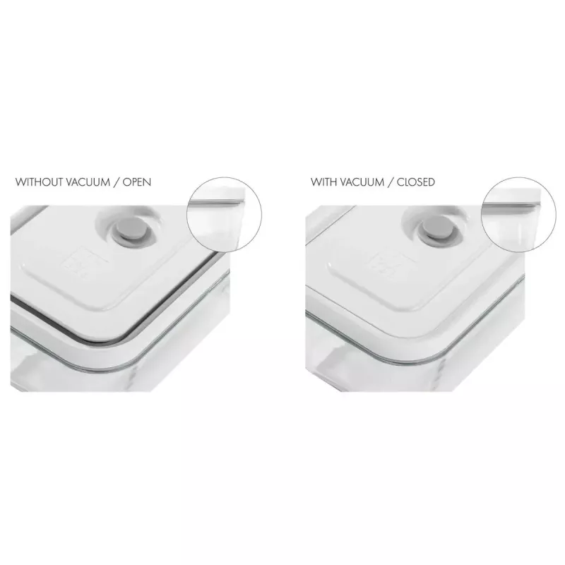 Universalus stiklinis laikymo indas ZWILLING FRESH & SAVE Stačiakampis 2,85 l, tinkamas mikrobangų krosnelei, nuimamas dangtis