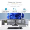 “StarTech.com” trijų monitorių stalinis laikiklis iki trijų 27 inch ekranų, VESA 75x75/100x100, rankenėlių nereikalaujantis rankų reguliavimas, C formos spaustukas / kiauryminis tvirtinimas, spyruoklinės rankos