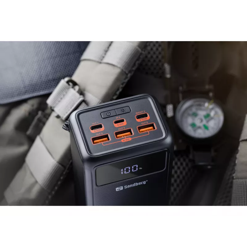 Nešiojama išorinė baterija Sandberg USB-C PD 130W 50000mAh