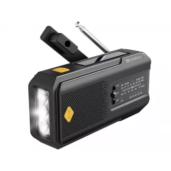 Sandberg Survivor Radio All-in-1 2000, Nešiojamas, AM, FM, 87 - 180 MHz, 520 - 1710 kHz, 3 W, Analoginis