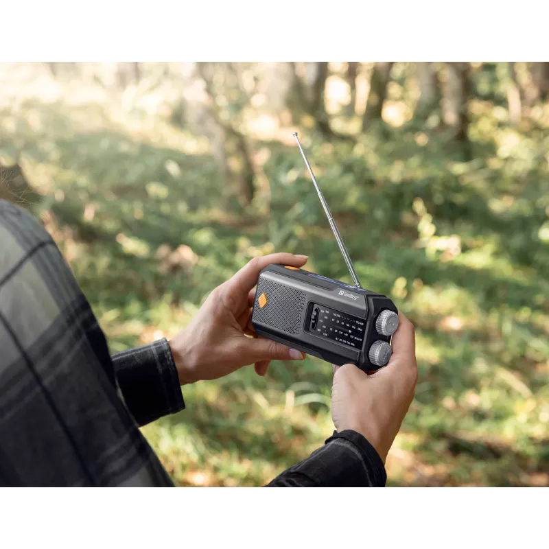 Sandberg Survivor Radio All-in-1 2000, Nešiojamas, AM, FM, 87 - 180 MHz, 520 - 1710 kHz, 3 W, Analoginis