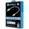 Kabelis Sandberg USB Lightning MFI 0,2 m baltas