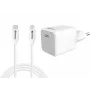 Kintamosios srovės įkroviklis Sandberg 20W USB-C + Lightning 1M greitas įkrovimas baltas