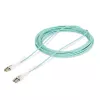 StarTech.com 10m (32.8ft) LC į LC (UPC) OM4 daugiamodis šviesolaidinis kabelis su stūmimo-traukimo skirtukais, 50/125µm, 100G, nejautrus lenkimui, maži įterpimo nuostoliai - LSZH šviesolaidinis jungiamasis laidas