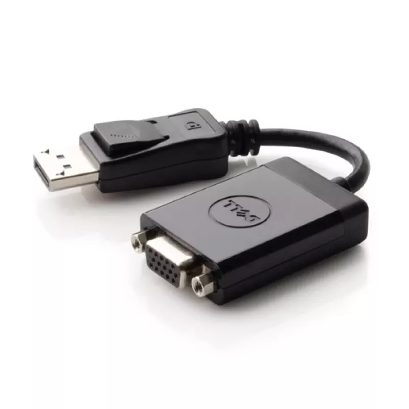 Vaizdo kabelio adapteris DELL 492-11715 DisplayPort į VGA juodas
