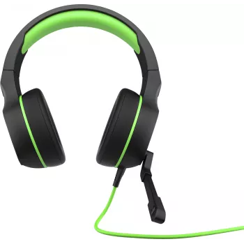 HP Pavilion Gaming Headset 400, laidinis, žaidimams, 20 - 20000 Hz, 300 g, ausinės, juodos, žalios