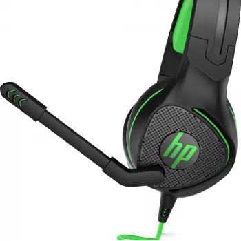 HP Pavilion Gaming Headset 400, laidinis, žaidimams, 20 - 20000 Hz, 300 g, ausinės, juodos, žalios