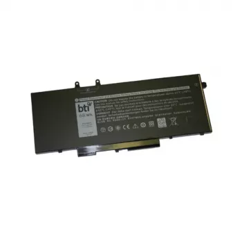 BTI atsarginė 4 celių nešiojamojo kompiuterio baterija, skirta Dell Precision/Latitude serijoms — 7,6 V 68 Wh (8500 mAh), ličio polimerų, juoda